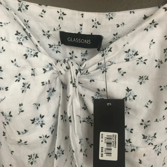 BNWT- Cotton Glassons Summer Dress- Med - Picture 9 of 9